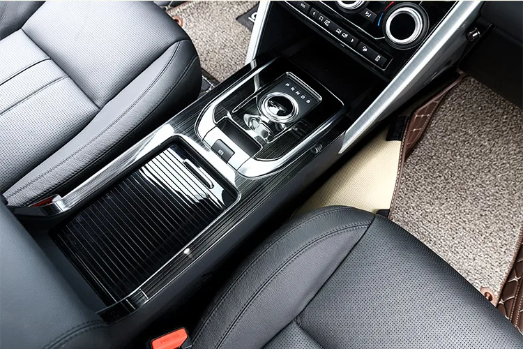 Нержавеющая Сталь, Черная Матовая внутренняя отделка рамы панели переключения передач Центральной консоли Для Land Rover Discovery Sport 2015-17 . ' - ' . 2