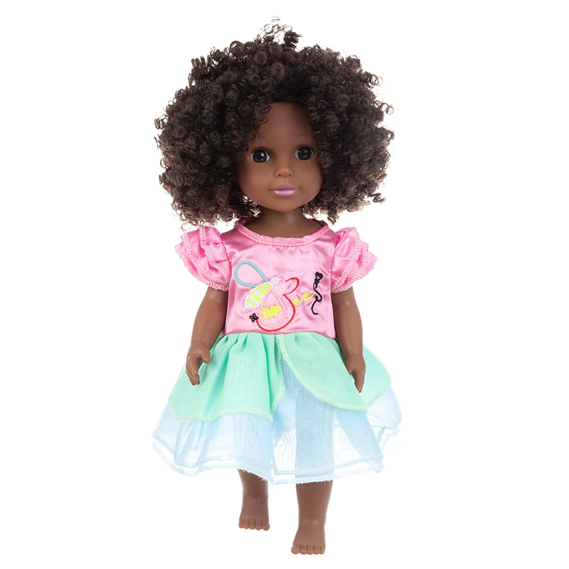 35 см Африканская кукла Рождественский лучший подарок для маленьких девочек Черная игрушка Мини Милая взрывная кукла с прической Для девочек . ' - ' . 3