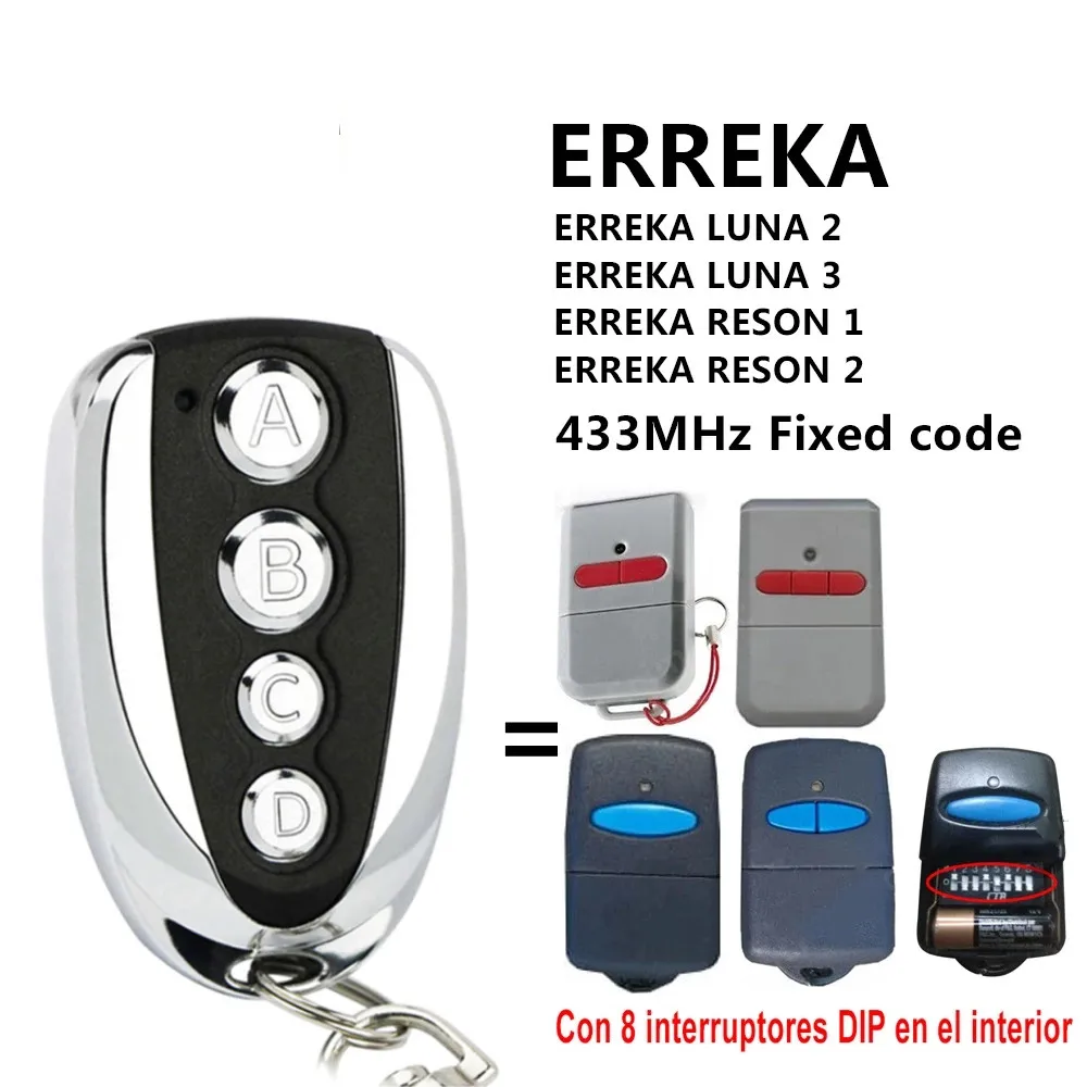 ERREKA LUNA ERREKA RESON Совместимые Электрические Ворота Дистанционное Управление Для Командного Гаражного Шлагбаума Фиксированный Кодовый Ключ Fod 433,92 МГц . ' - ' . 3