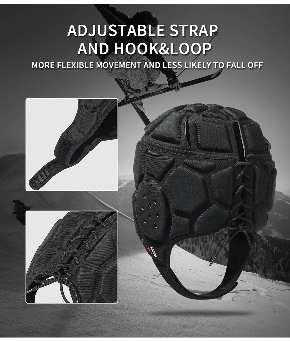 Регулируемый шлем для регби BARBOK, Головной убор с подкладкой из ЭВА, защитный шлем для головы футбольного вратаря, протектор для молодежи и взрослых Унисекс . ' - ' . 3