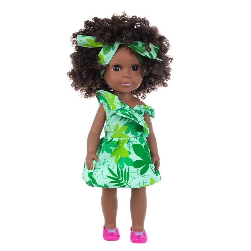 35 см Африканская кукла Рождественский лучший подарок для маленьких девочек Черная игрушка Мини Милая взрывная кукла с прической Для девочек . ' - ' . 4