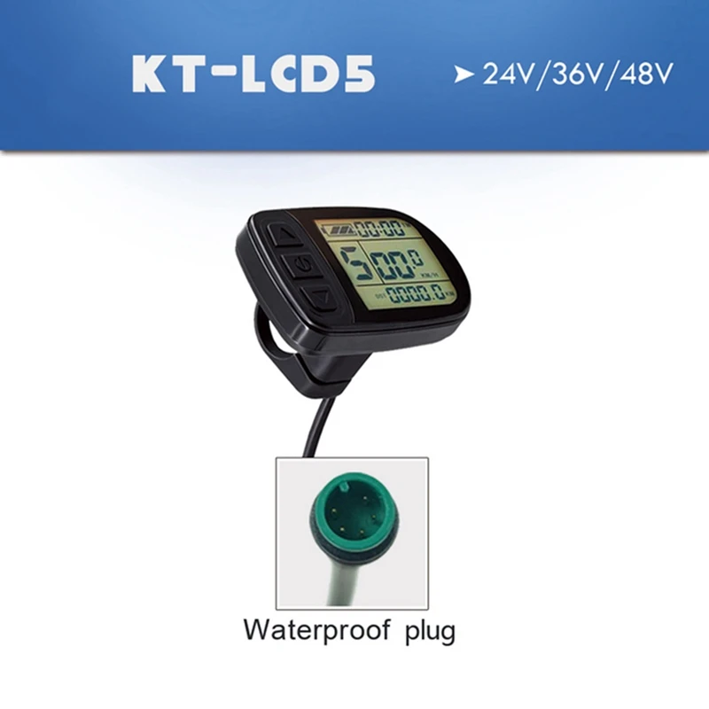 Дисплей Ebike KT-LCD5 24V36V48V72V с 5-контактным Разъемом SM/Водонепроницаемый Дисплей с Разъемом Для Интеллектуальной Панели управления Электрическим Велосипедом . ' - ' . 4