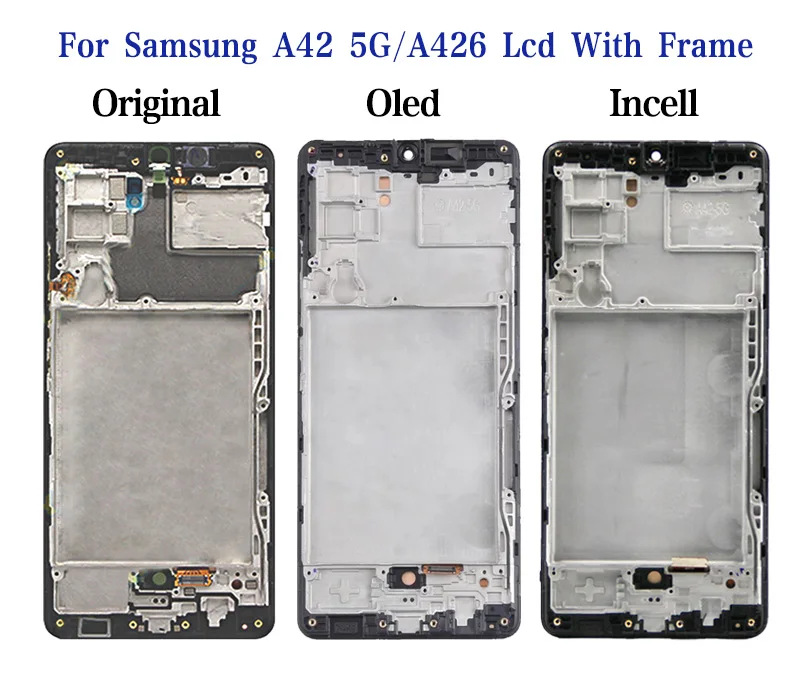 Мобильный телефон A42 5G ЖК-запчасти Для Samsung Galaxy A42 5G A426 A426B A426U ЖК-дисплей с Сенсорным экраном Дигитайзер в Сборе с fram . ' - ' . 4