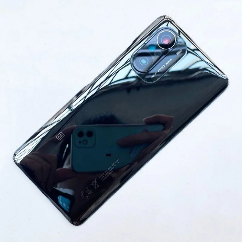 Оригинальное Заднее стекло Для Xiaomi Poco F3 Задняя крышка Двери Задний корпус Чехол Крышка батарейного отсека С объективом Камеры Запасные Части . ' - ' . 4