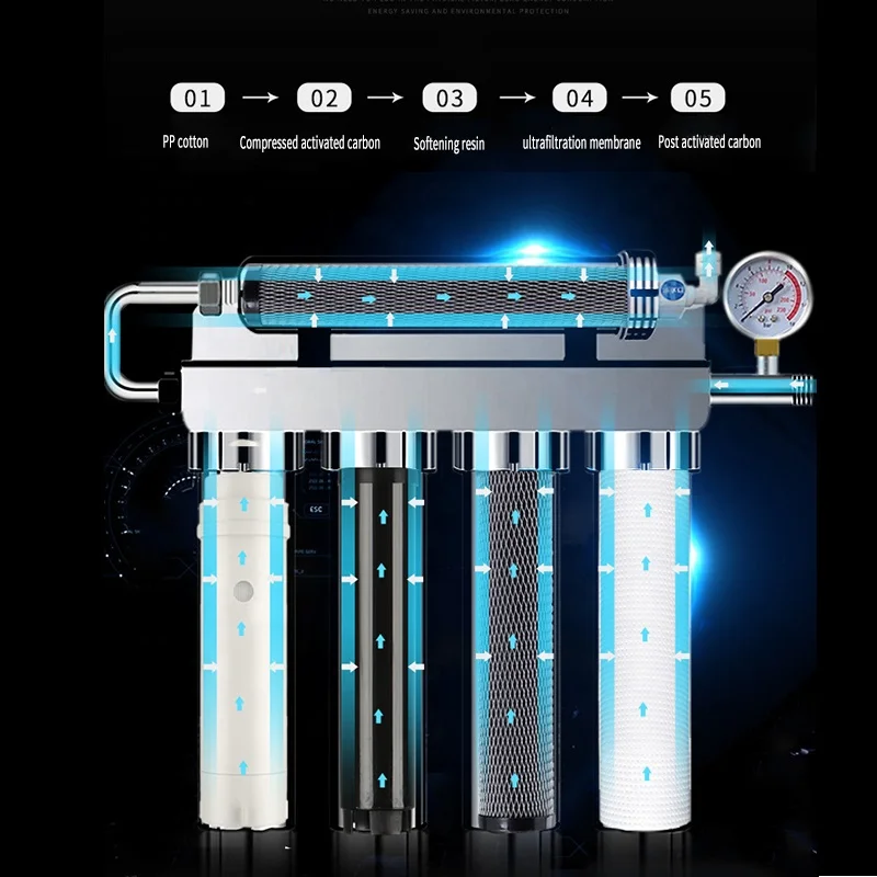 5 Ступеней бытовой системы фильтрации воды обратного осмоса Ro 500GPD 300GPD . ' - ' . 5
