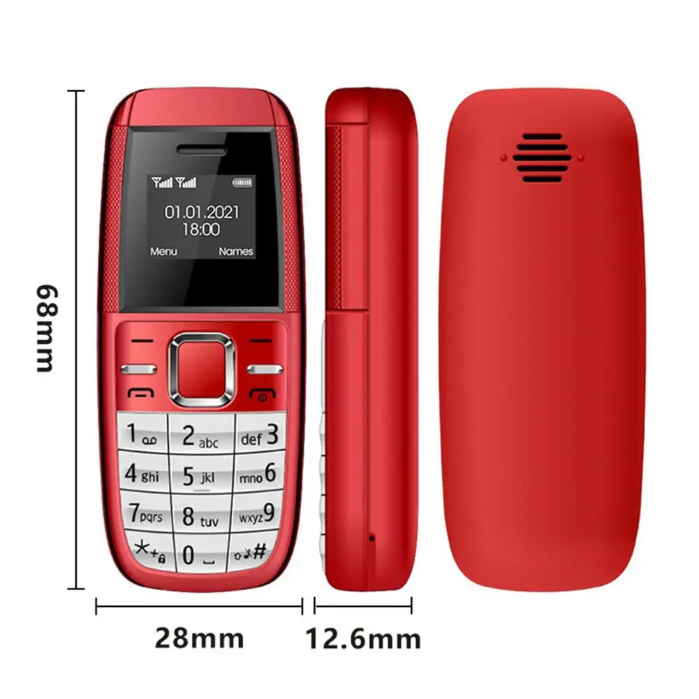 Компактные большие кнопки, Многофункциональный GSM четырехдиапазонный карманный мобильный телефон для бабушки, супер мини-телефон, мини-телефон с клавиатурой . ' - ' . 5
